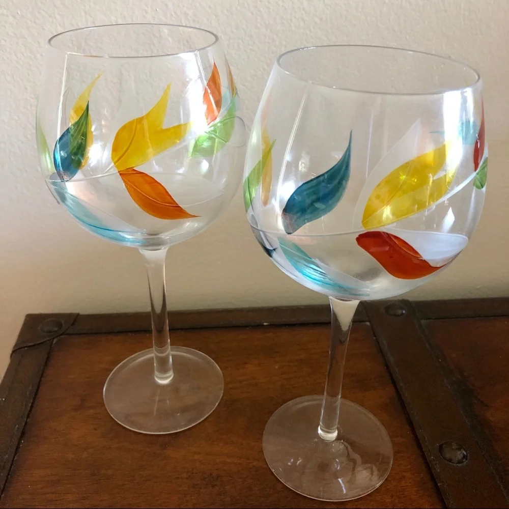 Pier 1 White Wine Glasses